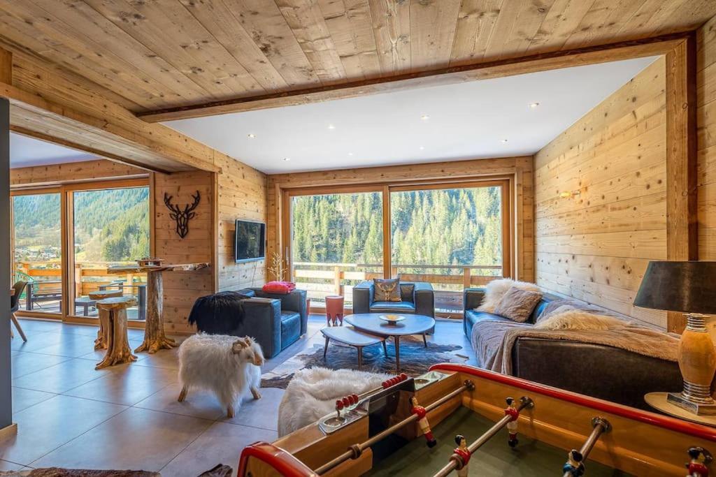 Chalet 1100 - Bo Immobilier Chatel - A Mi-Chemin Du Centre Et Du Linga - Jacuzzi Sauna Et Cheminee Εξωτερικό φωτογραφία
