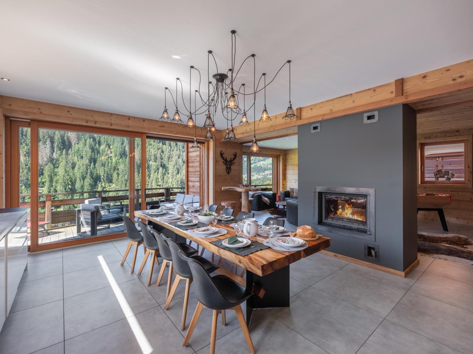 Chalet 1100 - Bo Immobilier Chatel - A Mi-Chemin Du Centre Et Du Linga - Jacuzzi Sauna Et Cheminee Εξωτερικό φωτογραφία